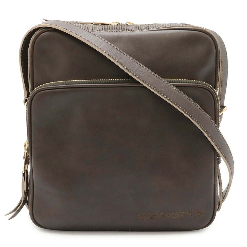 LOUIS VUITTON Brown Leather Shoulder Bag